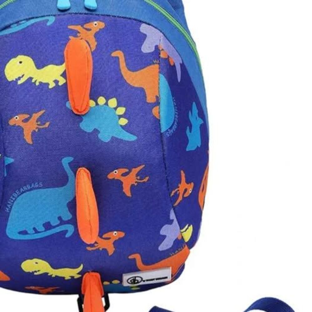 New DB Mini Toddler Dinosaur Pattern Backpack Bookbag with detachable Leash